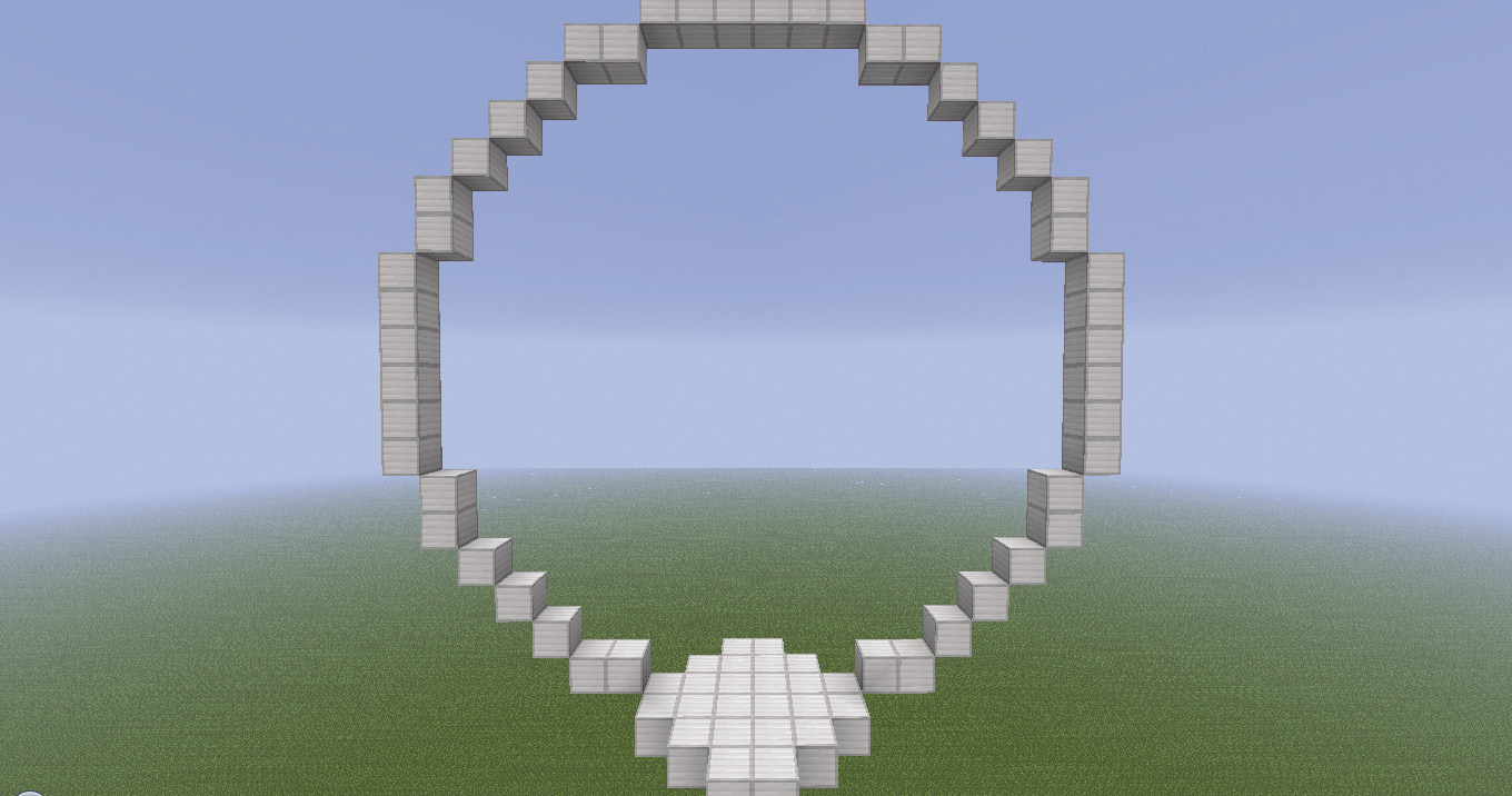 Minecraft-PE:建築基礎教學(五)圓球體攻略 - 尖端未來菁英學院